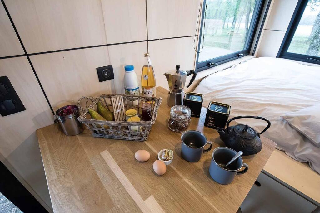 L'Envolee Ecolodge, Tiny House Au Coeur Des Vignes Loches-sur-Ource Luaran gambar